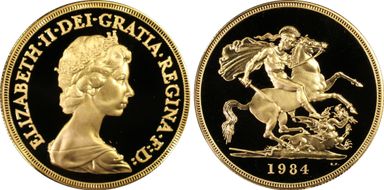 1984 £5 S-SE1 St. George PR69DCAM