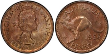 1958 Y. (p) 1D MS64RB