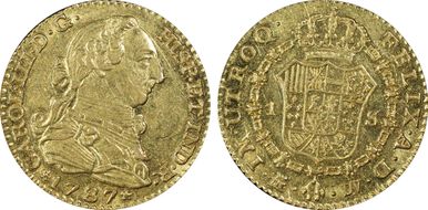 1787-M DV Escudo Calico-1370 AU58