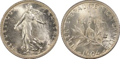 1904 1 Fr Gad-467 F-217 MS66