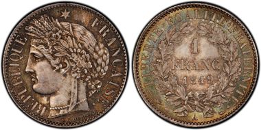 1849-A 1 Fr Gad-457 F-211 MS66