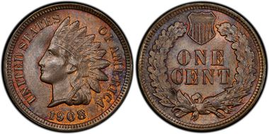 1908 1C MS65BN