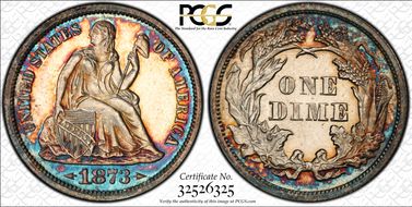 1873 10C Arrows PR63