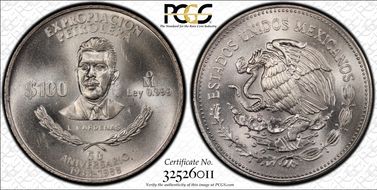 1988-Mo 100 P Oil Industry KM-533  Ag MS64