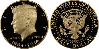2014-W 50C Gold JFK 50th Anniversary PR69DCAM
