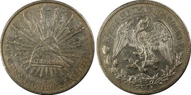 1903-Cn JQ Peso KM-409 AU55