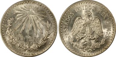 1918-M Peso KM-454 MS65