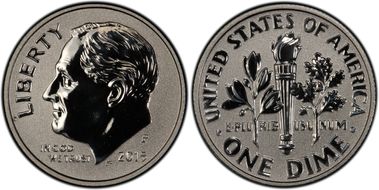 2015-P 10C Silver Rev PR March of Dimes Set PR69