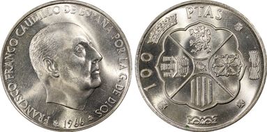 1966 (67) 100 P MS65