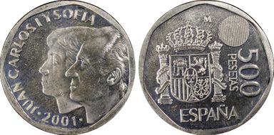 2001 500 Pst Silver MS64