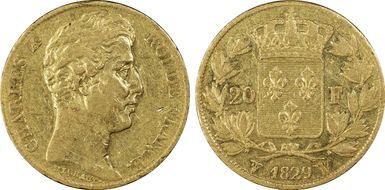 1829-W 20 Fr Gad-1029 4 1/2 Feuilles F-520 XF45