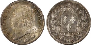 1818-A 1/2 Fr Gad-401 MS64