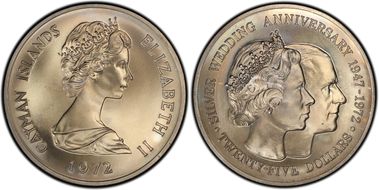 1972 $25 Wedding Silver MS67