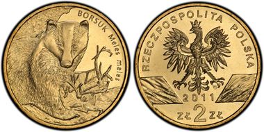 2011 MW 2 Zlote Badger Y-762 MS67