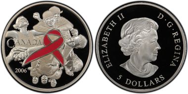 2006 $5 Breast Cancer PR69DCAM