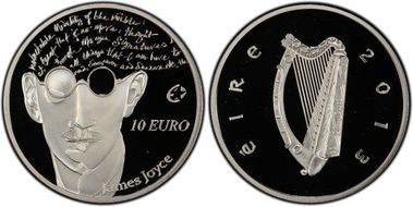 2013 € 10 James Joyce PR69DCAM