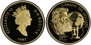 1997 $100 Bell PR69DCAM