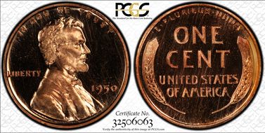 1950 1C PR66CAM