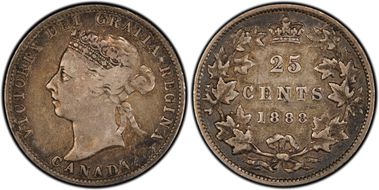 1888 25C Wide 8 VF30