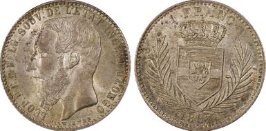 1887 1 Fr KM-6  Ag MS64+