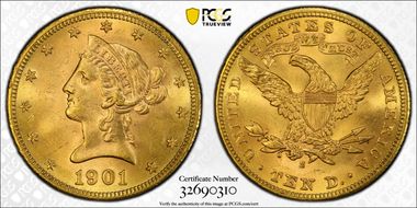 1901-S $10 MS64