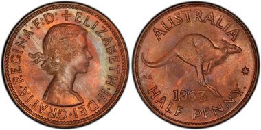 1963 Y. (p) 1/2D MS65RB