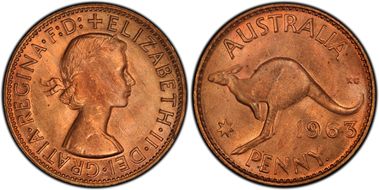 1963 Y. (p) 1D MS63RD