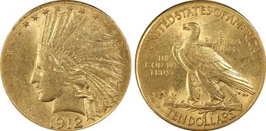 1912-S $10 AU58
