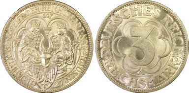 1927-A 3 Mk Nordhausen J-327 MS66