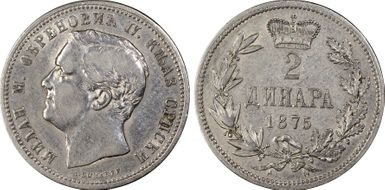 1875 2 Din KM-6  Ag N1