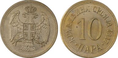 1917 10 Para KM-19 MS64