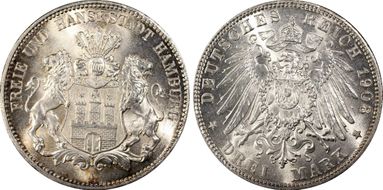 1908-J 3 Mk J-64 MS67