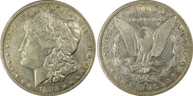 1893-O $1 XF45