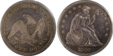 1840 $1 XF45
