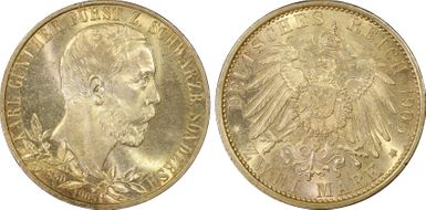 1905 2 Mk J-169b Thick Rim MS66
