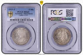 1933-J 5 Mk Luther J-353 MS65