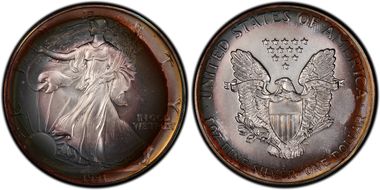 1991 $1 Silver Eagle MS67