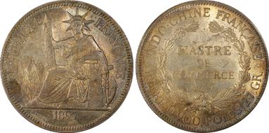 1897-A Piastre Lec-279 AU58