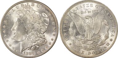 1888 $1 MS64