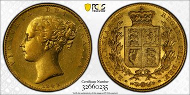 1841 Sov S-3852 AU58