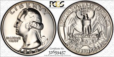 1968-S 25C RPM, FS-501 PR67