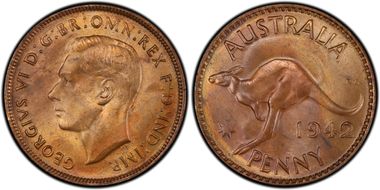 1942 Y. (p) 1D MS64+ RB