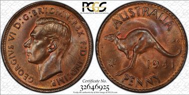 1941 Y. (p) 1D MS63RB