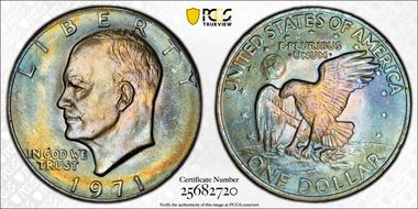 1971 $1 MS66