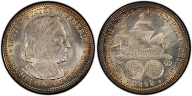 1892 50C Columbian MS67