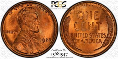 1928 1C MS67+ RD