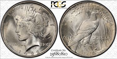 1922 $1 MS66+
