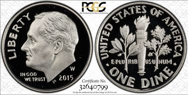 2015-W 10C Silver March of Dimes Set First Strike PR70DCAM
