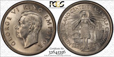 1940 1/2 Cr Centennial KM-14 MS65