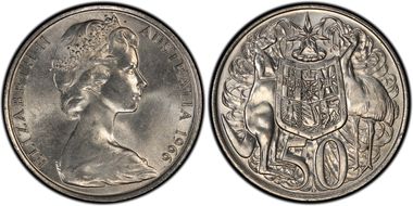 1966 50C KM-67  Ag MS66